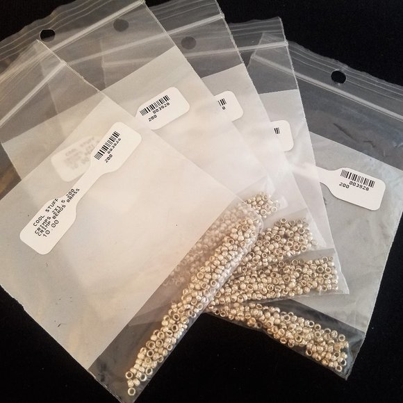 400 Silver CRIMP BEADS 2 x 2 mm 1.5 mm hole NEW - Picture 7 of 8